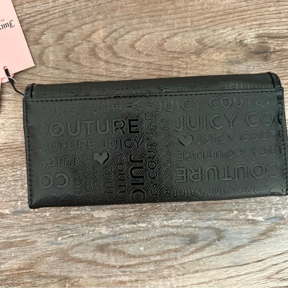 Juicy Couture Black Flap Wallet/Clutch